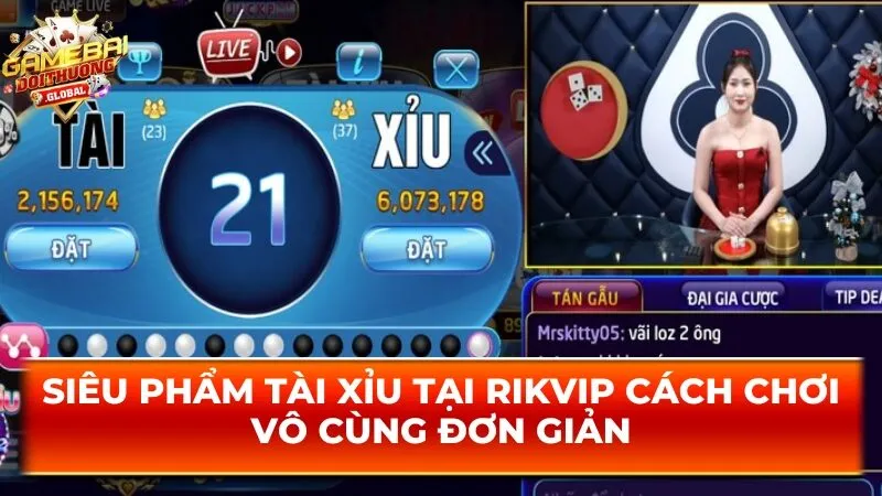 Siêu phẩm tài xỉu tại Rikvip cách chơi vô cùng đơn giản
